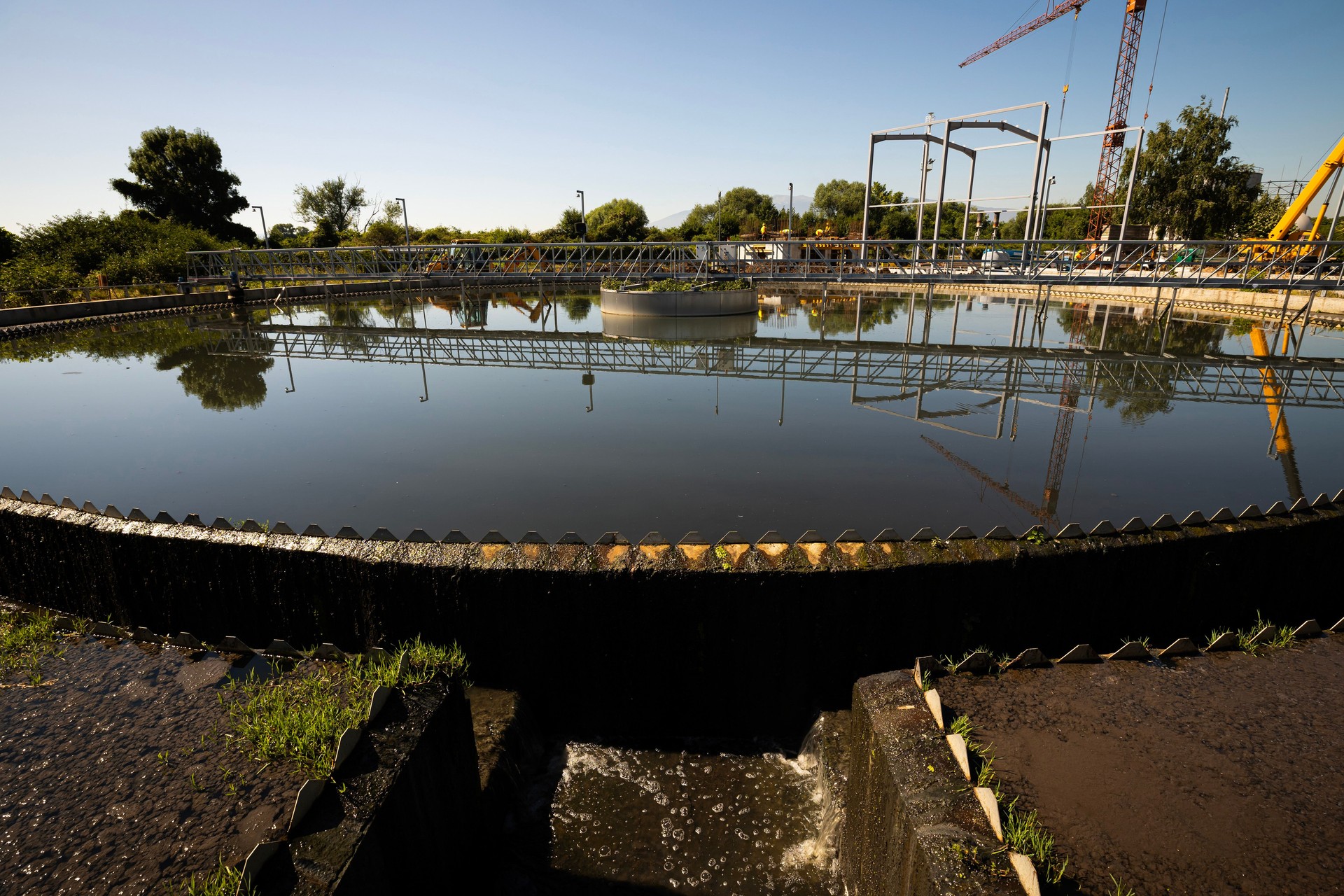 Wastewater treatment facility - Sewage Treatment. Also called municipal wastewater or sewage.