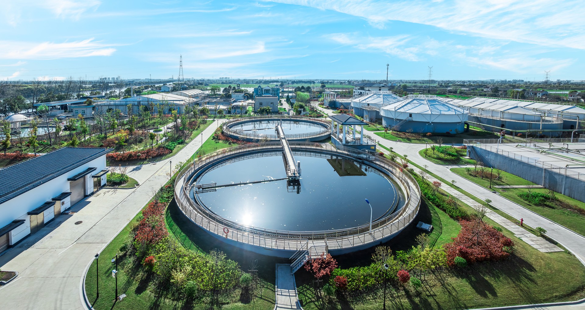 Purification pool industrial equipment for water plants